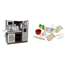Kids other preschool & pretend play toys. Buy Melissa Doug Wooden Chef S Pretend Play Toy Kitchen With Ice Cube Dispenser 39 H X 15 5 W X 43 25 L Let S Play House Baking Play Set Best For 3