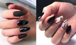 Czarny Manicure Galeria Eleganckich Stylizacji