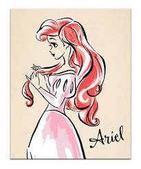 Floral Vintage Ariel Fashionista Wrapped Canvas Disney Princess Ariel Disney Art Drawings Vintage Disney Princess Cheap painting & calligraphy, buy quality home & garden directly from china suppliers:home decoration prints painting wall art princess mononoke japan anime nordic pictures modular canvas poster bedside background enjoy free shipping worldwide!