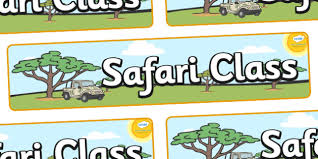 Classroom decorations oriental trading company. Free Safari Themed Classroom Display Banner