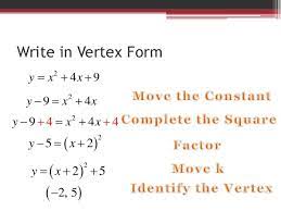 Feel free to send suggestions. 4 7 Write In Vertex Form