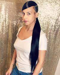 Messy ponytail with a cute bow. 15 Cute Ponytails With Bangs To Copy For 2021