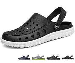 Beister Mens Garden Clogs Mules Anti Slip Water Shoes Breathable Sandals Slippers Outdoor Beach Shower Djustable H Fashion Slippers Strap Heels Garden Clogs