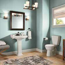 Behr Premium Plus 1 Qt M440 3 Baby Aqua Semi Gloss Enamel Low Odor Interior Paint And Primer In One 305004 The Home Depot Bathroom Wall Colors Small Bathroom Paint Bathroom Paint Colors