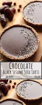 No Bake Tahini Infused Chocolate Black Sesame Tarts Let S Brighten Up Recipe Vegan Dessert Recipes Vegan Desserts Sweet Recipes