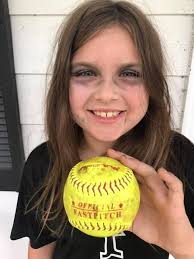 Shout out to #12 Ryanne Saldana, aka Beastmode, for literally knocking one  out of the park last night!! This 8yr old hit a grand slam homerun over the  fence at Ipes Park