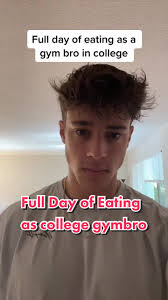 Full Day of Eating as a College Gym Bro