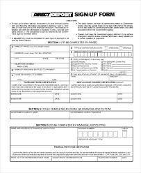 You can request a direct deposit form from your employer or human resources department. Free 12 Sample Direct Deposit Forms In Pdf Ms Word Excel