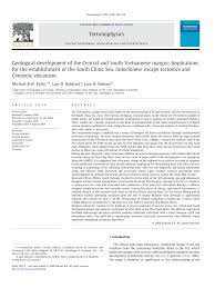 Pdf Geological Development Of The Central And South Vietnamese Margin Implications For The Establishment Of The South China Sea Indochinese Escape Tectonics And Cenozoic Volcanism