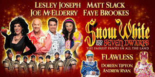 A beautiful girl, snow white, takes refuge in the forest in the house of seven dwarfs to hide from her stepmother, the wicked queen. Snow White The Seven Dwarfs Birmingham Hippodrome