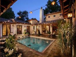 Mediterranean House Plans With Indoor Pools Courtyard House Plans Pool House Plans Mediterranean House Plans