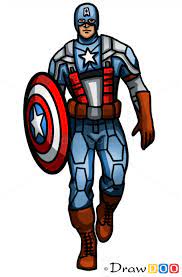 How To Draw Captain America Superheroes Captain America Drawing Captain America Captain