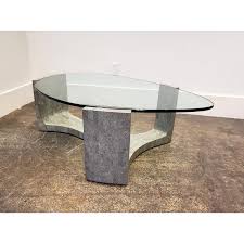 Even though the two may occupy exactly the same footprint, the wood table will have a bigger presence in the room and seem to take up more floor space. Maitland Smith Style Tessellated Stone Oblong Coffee Table Chairish