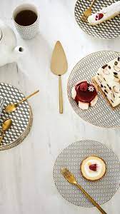 H M Home Set The Scene For A Luxurious Afternoon Tea With Golden Cutlery Porcelain Plates Classic Cake Stands And Beautiful Cu Gold Utensils H M Home Decor