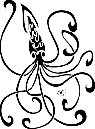 As such, they can be great options to apply as a tattoo. Squid Idea For Glass Or Henna Squid Tattoo Polynesian Tattoo Designs Body Art Tattoos