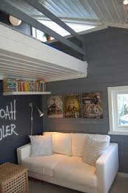 A good primer can take care of many problems that come with painting wood paneling before they even begin. Grey Painted Wood Paneled Walls With Painted Wood Paneled Ceiling I Love This