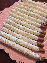 Unicorn Pastel Chocolate Covered Pretzel Rods1 Doz Baby Etsy