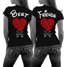 Mädchen bff bilder zum ausdrucken : Best Friends T Shirts Bff Freundschafts Partner Shirts Mit Herzen Im Set S 3xl Eur 29 90 Picclick De