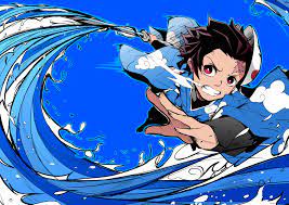 Anime Demon Slayer Kimetsu No Yaiba Tanjirou Kamado 5k Wallpaper Hdwallpaper Desktop Anime Wallpaper Anime Blue Anime