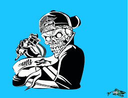 Graffiti blue new hd wallpapers every day. 2989256 Tattoo Skull Blue Graffiti Wallpaper Cool Wallpapers For Me