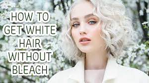 How to dye your hair blonde without bleach! How To Get White Hair Without Bleach Help Lewigs