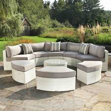 Santorini 5 Piece Sectional Seating Group With Cushions Outdoor Furniture Contemporary Patio Furniture Contemporary Patio