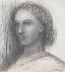 Henry MOORE: Retrato de una mujer