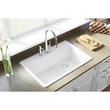 Mont blanc westminster drop in composite granite 16 in bar sink black 17199q. Elkay Elg2522 Gourmet 25 Single Basin Granite Composite Kitchen Sink For Drop Bathroom Sinks Sinks