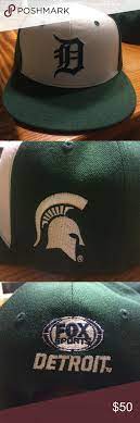 Rare Collectible Detroit Tigers Michigan State Hat Michigan State Hat Hats Detroit Tigers