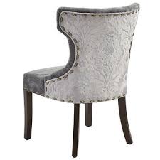 Hourglass Dining Chair Gray Damask Dining Chairs Patterned Dining Chairs Nailhead Furniture