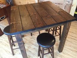 36 Square Rustic Entertainment Bar Table Bar Height Table High Top Table By Plumbwooddesign On Etsy Https Www Et Wood Bar Table Pub Table Bar Height Table