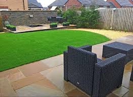 To Have A Seat In A Simple Patio Like This Would Be A Dream Come True Isn T It Theturfwareho Artificial Grass Back Garden Design Rectangle Garden Design