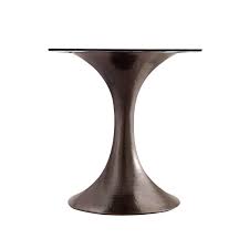 The sturdy square pedestal base adds a classic look we love. Bungalow 5 Stockholm Bronze Dining Table Base Pairs With 52 60
