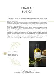 Chateau Nasica L Huile D Olive Aop Corse Fort Et Clair