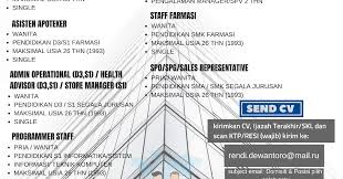 Jadi buat temen ga perlu. Uzivatel Lokersemarang Com Na Twitteru Lowongan Kerja Bulan Februari 2019 Di Pt Mitra Insan Sejahtera Pharos Group Semarang Https T Co Npqzkagxc9 Klik Linknya Https T Co Pzpph7qhx1