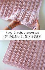 Haak Gemakkelijk Beginner Cable Deken In 2020 Baby Blanket Crochet Pattern Crochet Blanket Patterns Cables Blanket