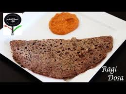 Instant Ragi Dosa Finger Millet Dosa Quick Easy Healthy Vegan Breakfast Recipe Youtube Vegetarian Breakfast Recipes Food Peanut Chutney