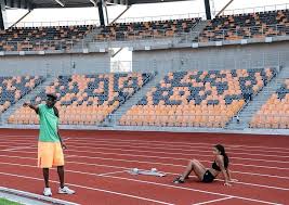 Kristina knott at ease in nagasaki camp. New Clark City Sprinter Kristina Knott With Coach Facebook