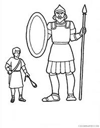 We have lots of great colouring pages for you to have fun practising english vocabulary. Printable David And Goliath Coloring Pages For Kids Coloring4free Coloring4free Com