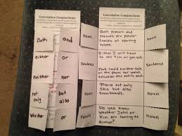 Correlative Conjunction Foldable Correlative Conjunctions Teaching Writing Learn Math Online