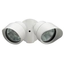 These led security light fixtures ensure that people can go about their business during the day and at night, given the bright light they produce. Lithonia Lighting 2 Light Wall Mount Outdoor White Flood Light Oftr 200q 120 Lp Wh M12 The Home Depot