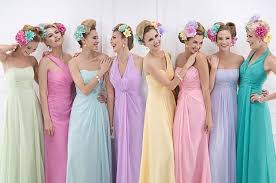 Pastel Colored Bridesmaids Dresses Would Look Great At A Beach Wedding In The Spring But Pastel Bridesmaid Dresses Pastel Bridesmaids Bridesmaid Dresses
