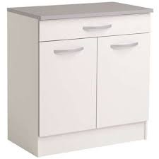 Meuble Bas 80 Cm 2 Portes 1 Tiroir 548232 Meuble Bas Tiroir Meuble Cuisine
