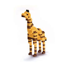 This Makes Me Happy Giraffe Mini Block Kit By Nanoblock Giraffe Animal Art Art
