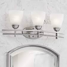 Possini Euro Deco 23 1 2 Wide Brushed Nickel Bath Light 16900 Lamps Plus