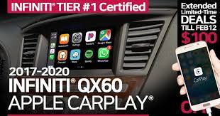 Is there is an optiion to add carplay to qx 60 2020 : Infiniti Qx60 Oem Integrated Apple Carplay Limited Time Deals Extended Till Feb 12 2021 Infiniti Qx60 Forum
