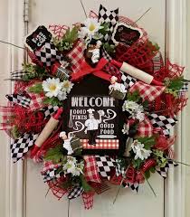 Cafe Quot Kiss The Cook Quot Wreath Kitchen Wreath Chef Decor Everyday Wreath Mothers Day Gift Birthday Gift Bridal G Kitchen Wreath Everyday Wreath Wreaths