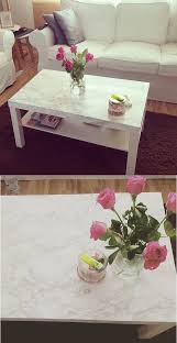 Interior Diy Wohnen Marmor Tisch Mit Klebefolie Ikea Lack Serie Marmortisch Klebefolie Ikea
