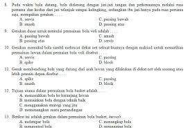 File yang kami berikan ini dalam bentuk.docx baik itu soalnya maupun kunci jawabannya sehingga begitu mudah dibuka di komputer atau laptop sehingga. Kisi Kisi Soal Dan Kunci Jawaban Pas Penjas Orkes Smp Kelas 7 Semester Ganjil Didno76 Com
