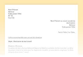 Dans de nombreux cas, une lettre de résiliation est nécessaire pour interrompre des contrats commerciaux. Comment Resilier Son Bail D Habitation